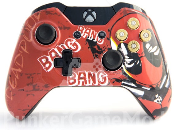 Deadpool xbox one controller by PunkerGameMods on Etsy