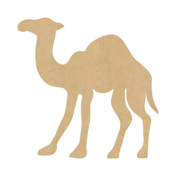 Camel Cutout Shape Laser Cut Unfinished Wood Shapes Gift