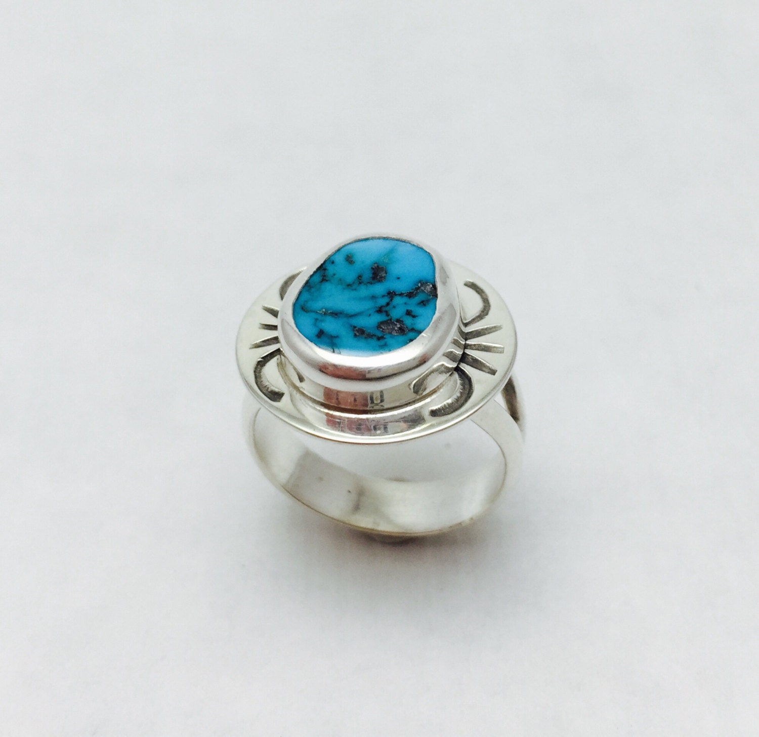 Sleeping Beauty Turquoise Sterling Silver Ring