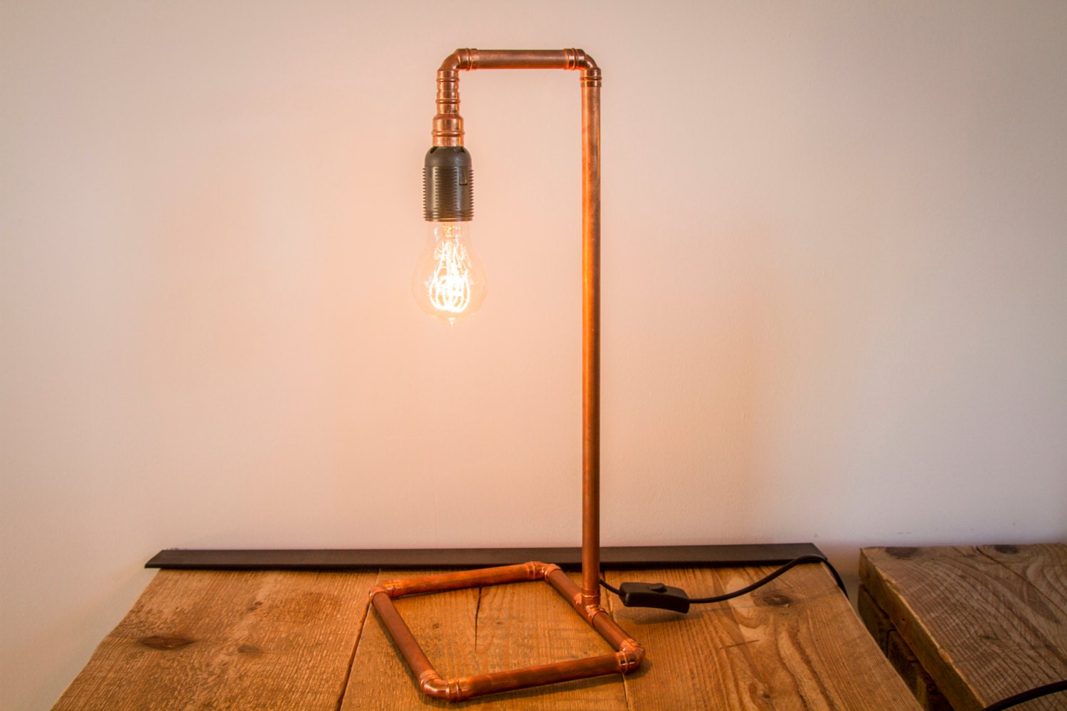 Industrial Copper Pipe Lamp