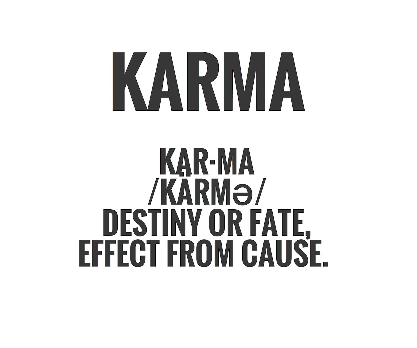 Karma Definition Women's T-shirt By Allofthethingsto On Etsy