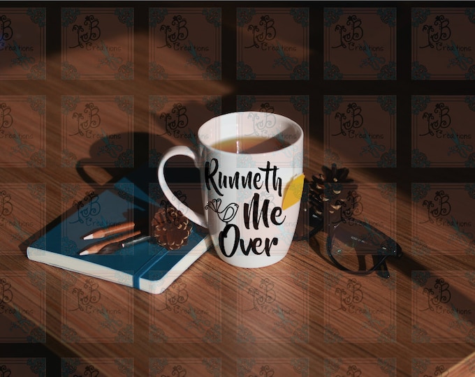 Runneth Me Over Coffee Mug Cup, Tea Cup, Teacher Cup, Gifts, Mom or Dad gifts