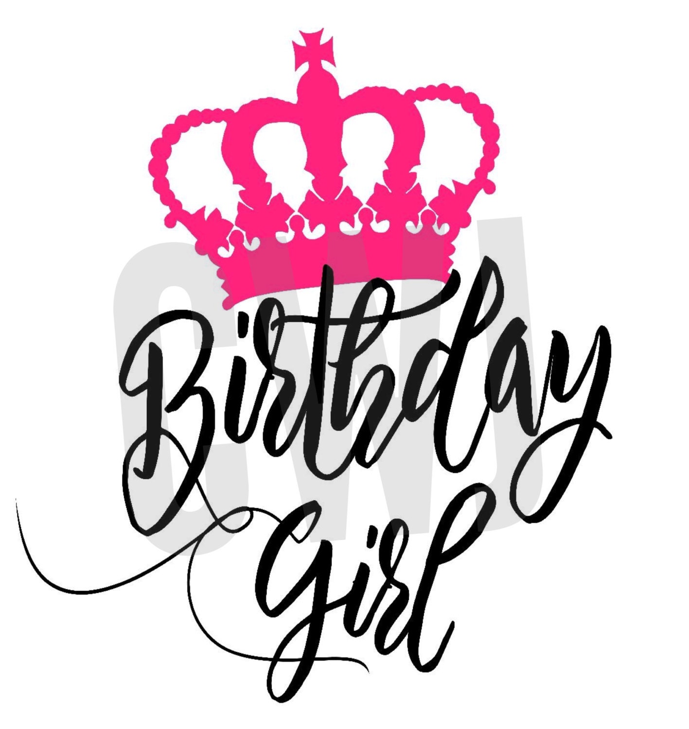 Download Birthday Girl cut file SVG Silhouette file cut file by CWJShoppe