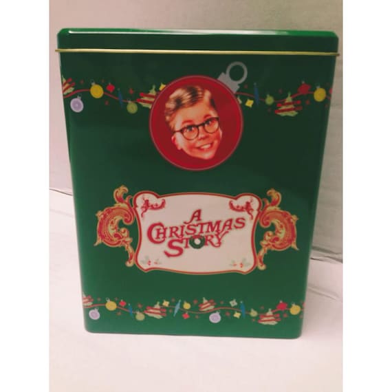 A Christmas Story Tin and String of Leg Lamp Lights Shipping