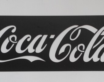 Coca Cola Plastic Stencil /Wall Decals Reusable/ Template/ Select size
