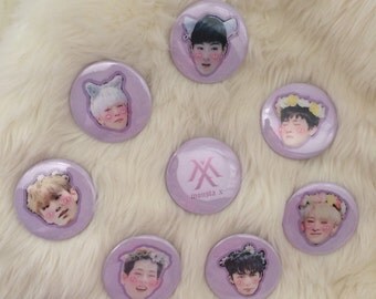 MONSTA X PINS kpop pinback buttons