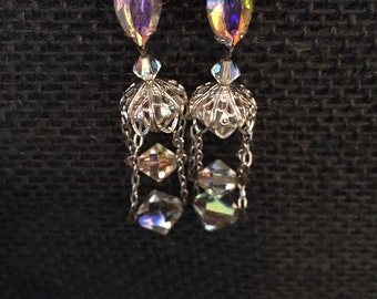 Vintage Lewis Segal Chandalier Clip on Earrings
