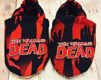 the walking dead slippers walking dead shoes etsy the walking dead slippers walking dead shoes etsy