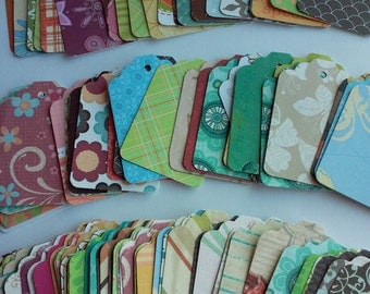 Variety gift tags, Bulk gift tags, Scrapbooking tags, Price tags, Gift tag assortment, Set of 35 or 100