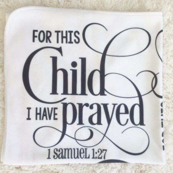 Bible Verse Blanket Swaddle Receiving Blanket Baby Shower Gift