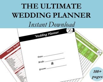 Wedding Planning Book, Wedding Planner Book, Wedding Binder, Wedding Timeline, Wedding Budget Planner, Wedding Planner Printable, #wp2