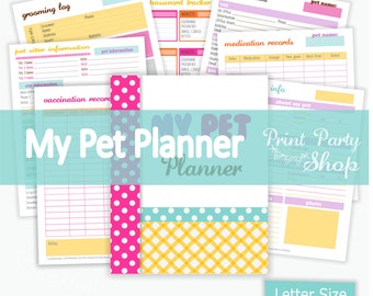 Pet planner | Etsy