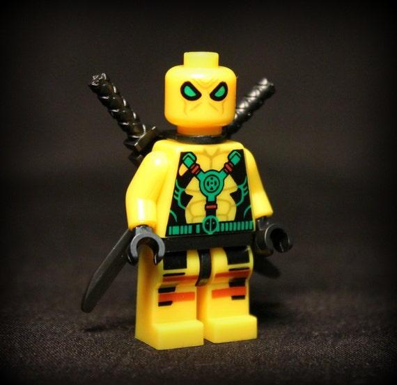 yellow deadpool lego