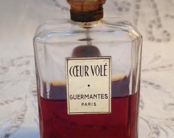 Guermantes, Cœur Volé, 30 ml. or 1 oz. Flacon, Pure Parfum Extrait, 1948, Paris, France ..