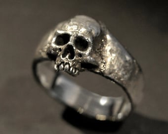 Small Skull Ring,Skull Ring,Women's Skull Ring, Silver Skull Ring
