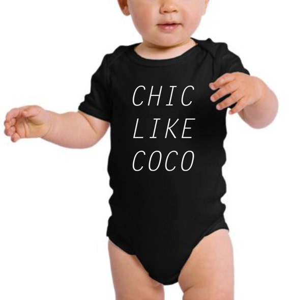 Download Chic Like Coco onesie/bodysuit. Black and White. by ...