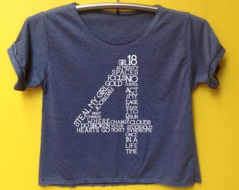 one direction lyrics shirt