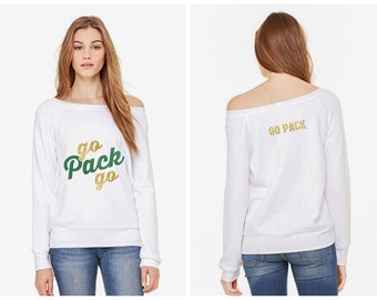 Women's Green Bay Packers Sweatshirt - go Pack go