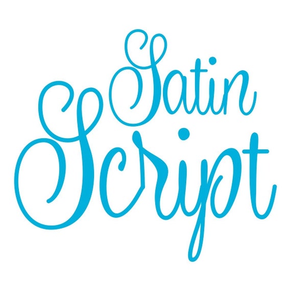 Satin Script Monogram Cuttable Monogram Font SVG DXF EPS use