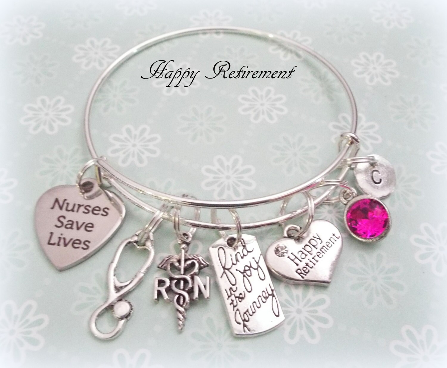 retirement gift for nurse, thank you gift nurse, personalized jewelry gift, nurse appreciation