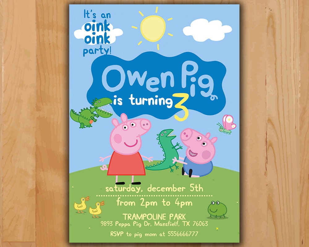 Peppa Pig Invitations 9