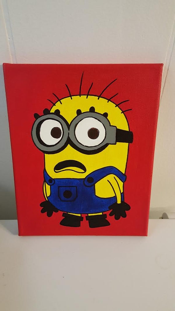 Minions acrylic painting from Despicable Me