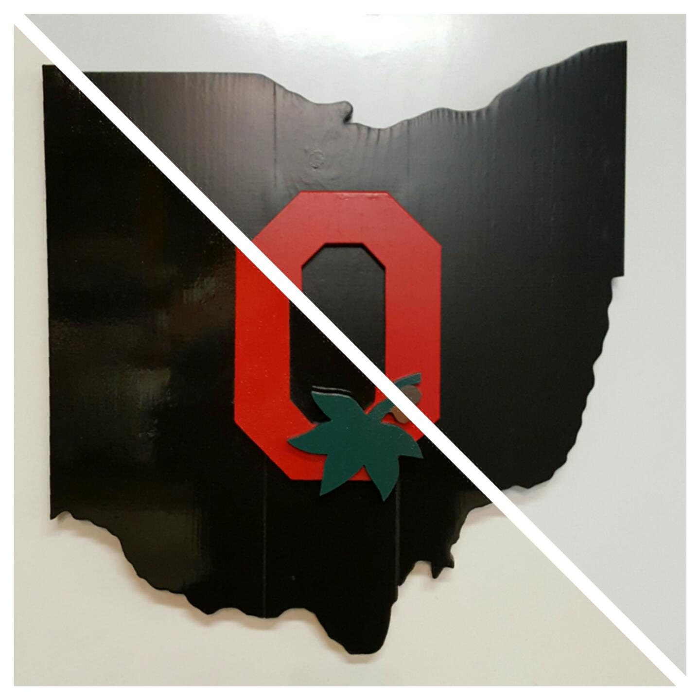 Large Ohio State Sign Ohio Wood Ohio State Buckeyes Wall