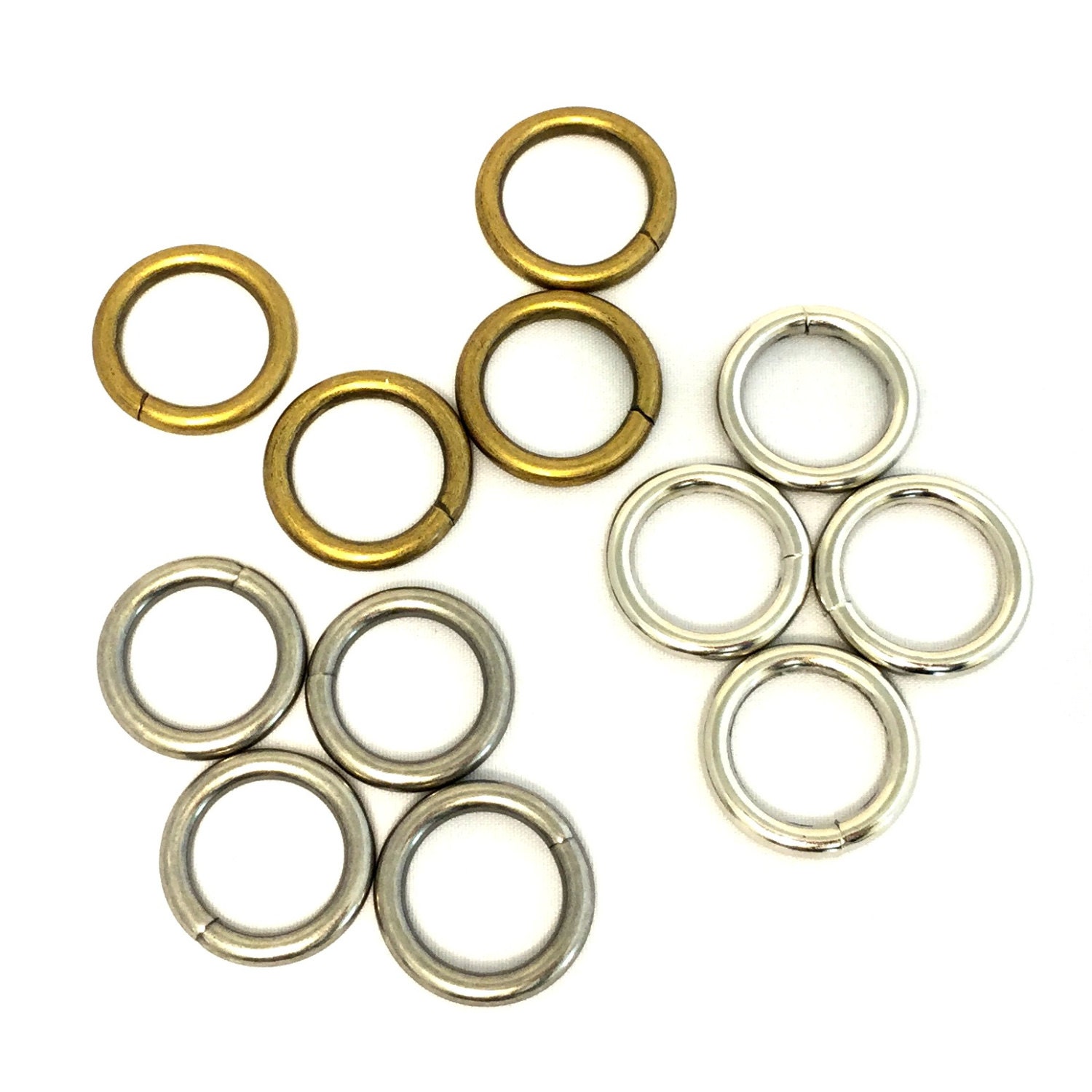 1 Orings SET of FOUR / 1 O Rings / Purse Hardware