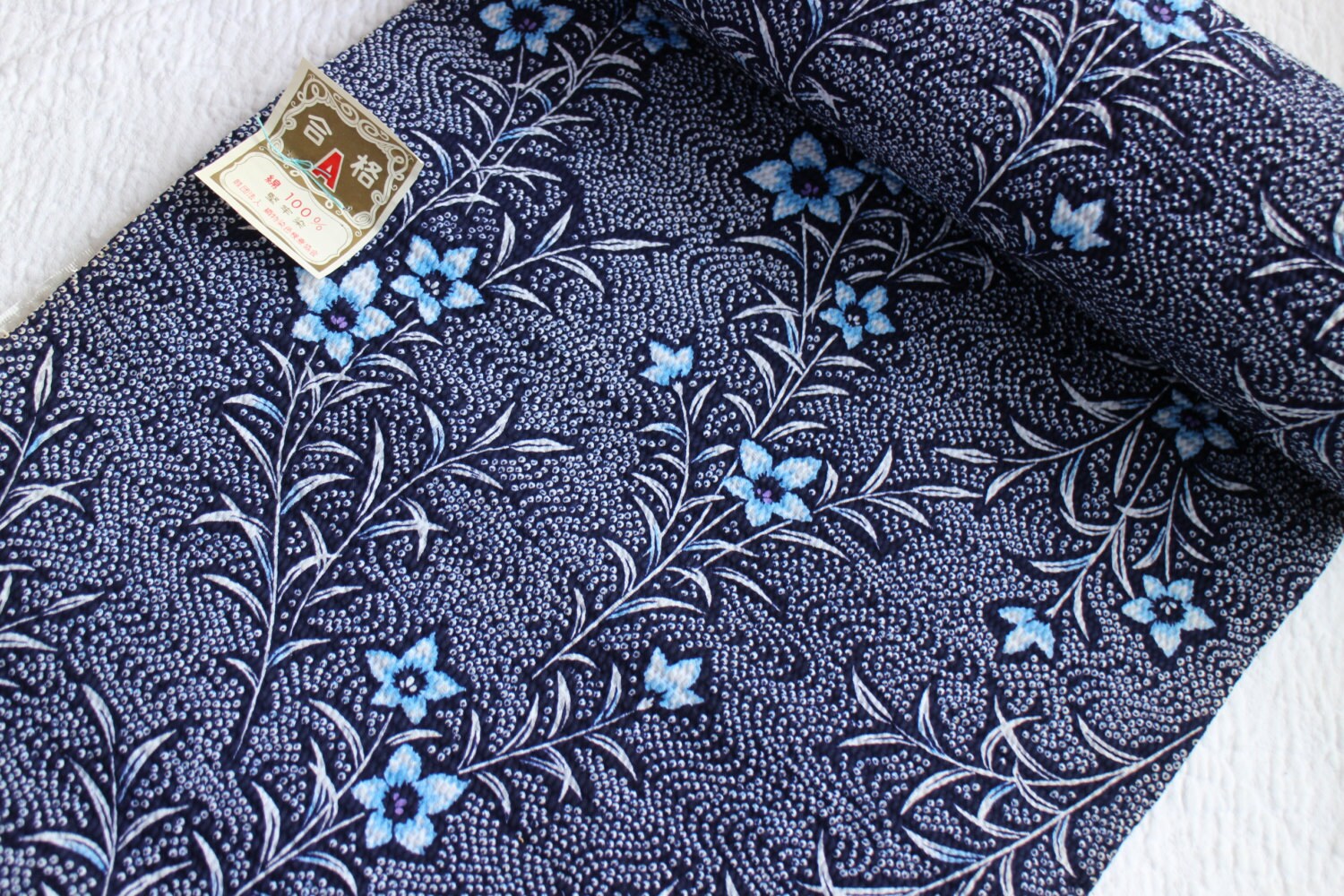 Yukata Fabric Entire Bolt Japanese Cotton Fabric Bolt Old