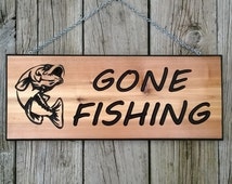 Popular items for fishing signs on Etsy