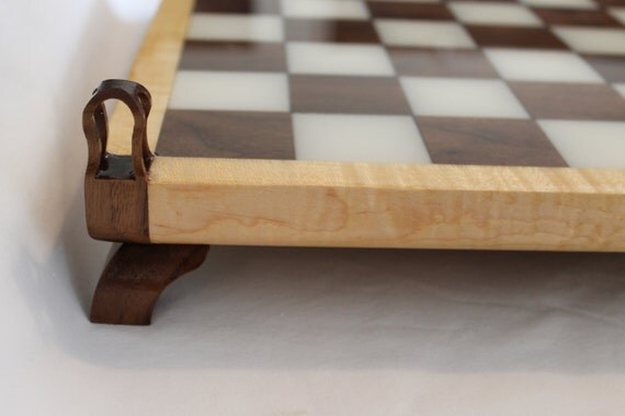 Scroll saw chess set