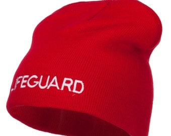 Lifeguard Embroidered Short Beanie