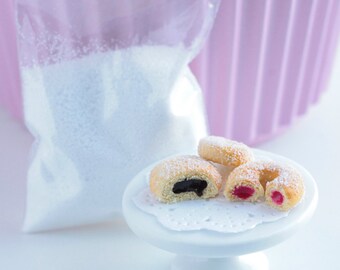 Faux sugar 1 sachet for polymer clay, polymer clay, donuts, miniature sweets