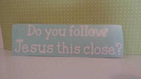 Items similar to Jesus Bumper Sticker//Christian Humor Sticker ...