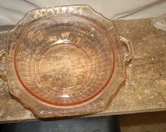 Pink Depression Glass Large and Mayfair