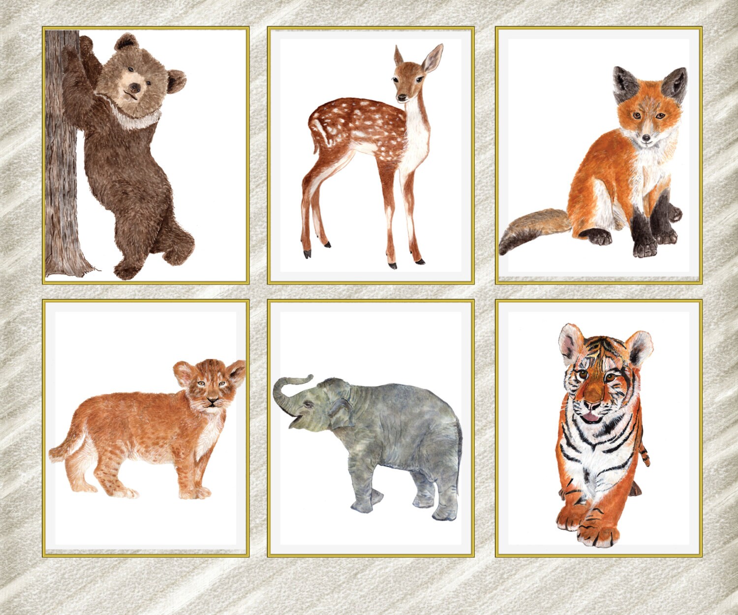 Animal Nursery Print: NURSERY PRINT Digital
