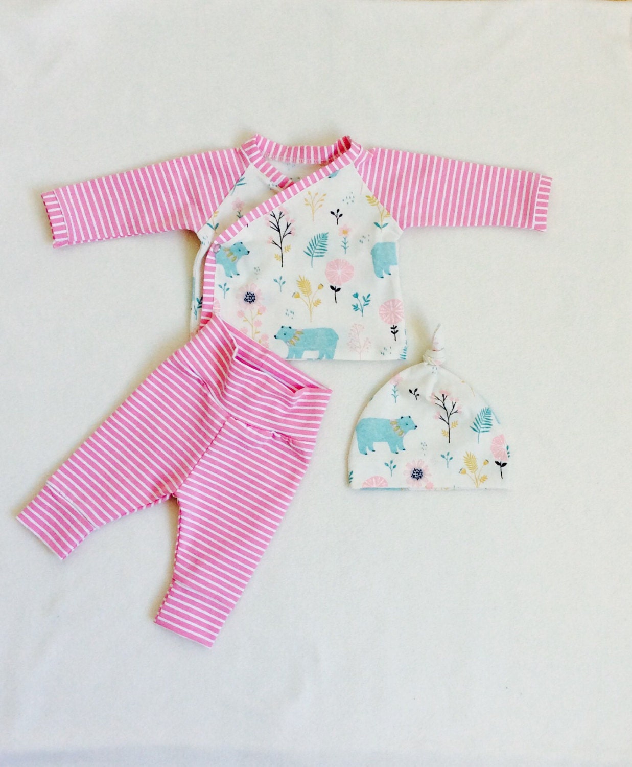 Organic baby clothes Baby girl hospital outfit going home