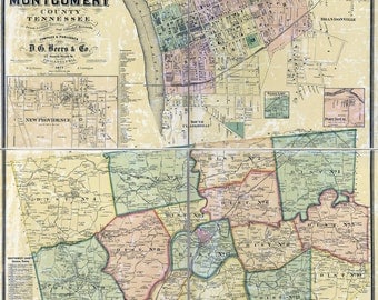 1865 Farm Line Map Of Wetzel County Wv By Genealogicalsurveyor