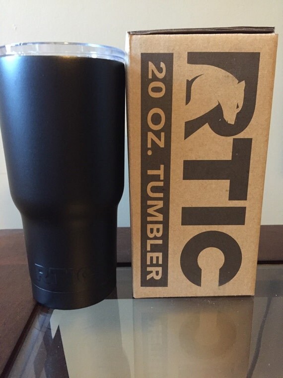 Rtic Tumbler 20oz Flat Black By Carolinagraceandco On Etsy