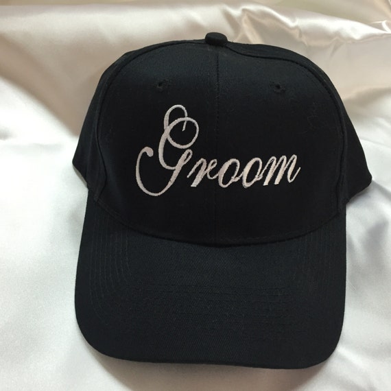 groom baseball cap