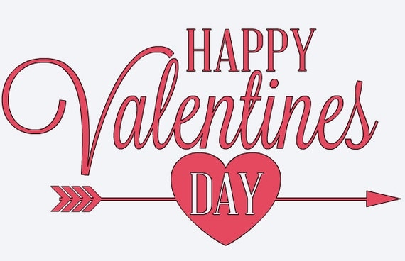 HAPPY VALENTINE'S DAY Vinyl Decal Wall Decal Heart by ...
