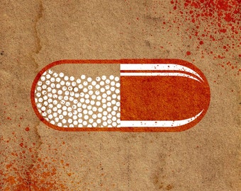 Drug art stencil art | Etsy