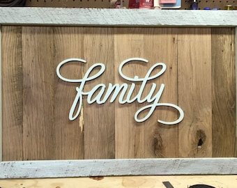 Reclaimed Barnwood Sign