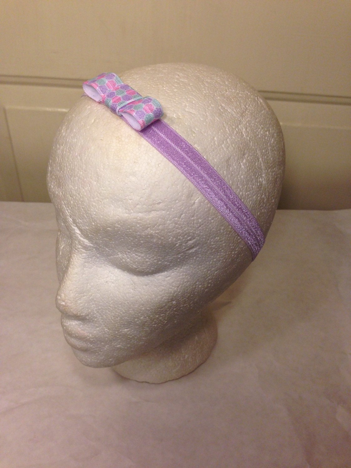 Elastic Bow HeadbandBaby Elastic Headband by JollieNicole on Etsy