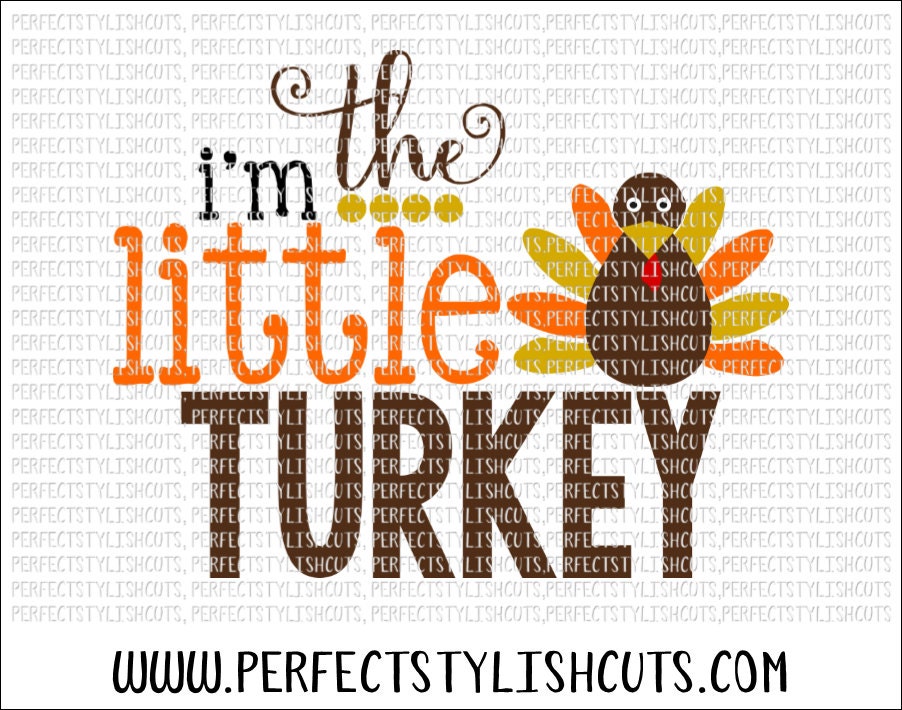 Download Little Turkey SVG DXF EPS png Files for Cameo and Cricut