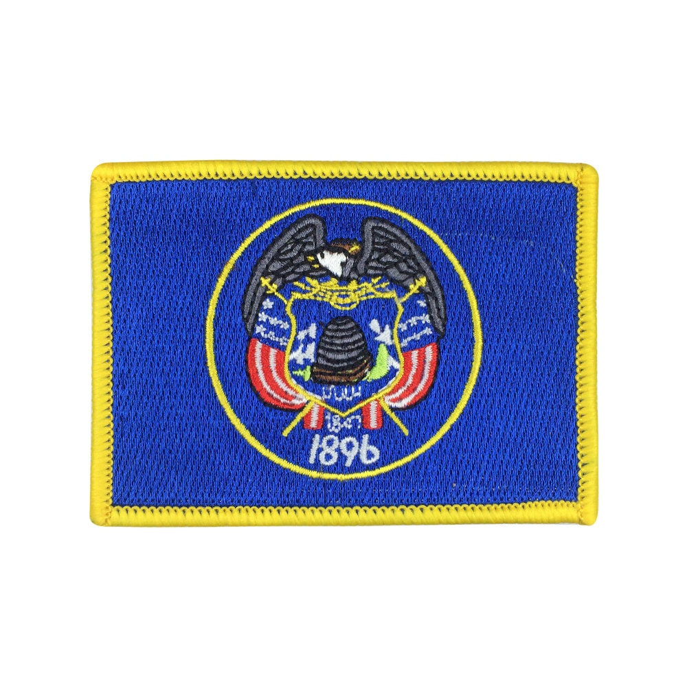 State of Utah Flag Patch US Embroidered Patch by FlagPatchKingdom