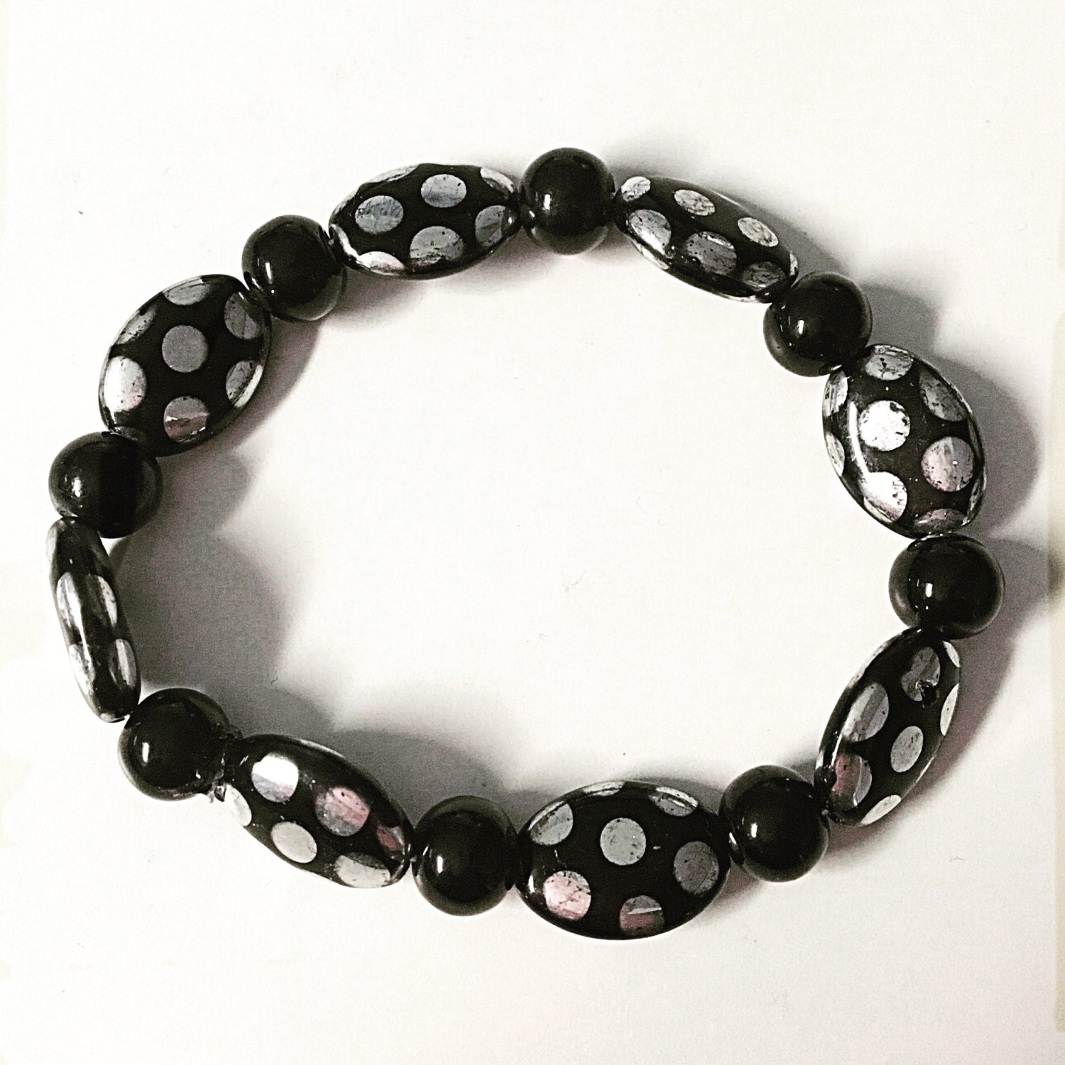 Polka dot bracelet by LAGDesignz on Etsy
