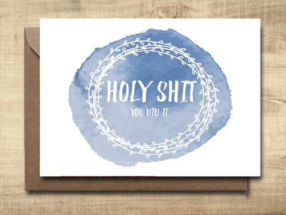 Items similar to Printable Graduation Card -- Make Your ...