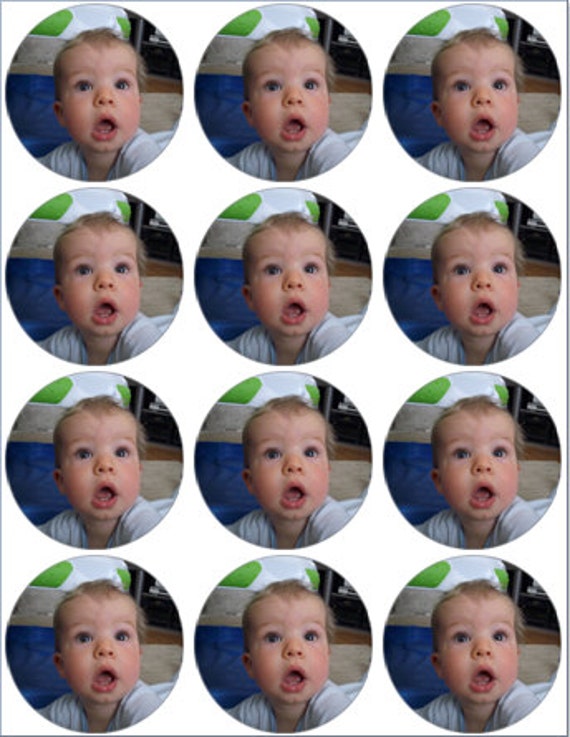 30 Personalised Edible Rice Paper cupcake Fairy Cake Toppers