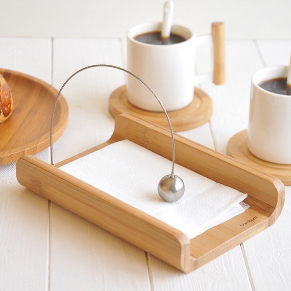 Items similar to Bamboo Napkin Holder on Etsy